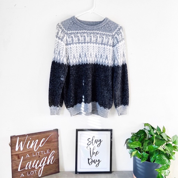 Sweaters - Hand Knit Alpaca Pullover Crewneck
